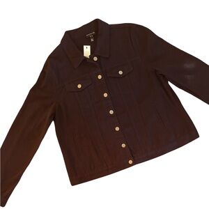 Long Tall Sally Boho Style Jean Jacket Color Navy